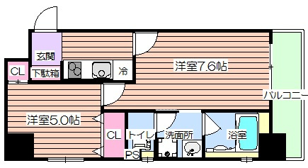 【間取り】 | アモーレ本町ウエスト