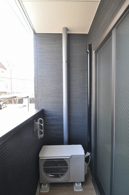 月光　岡山駅西口弐番館のバルコニー