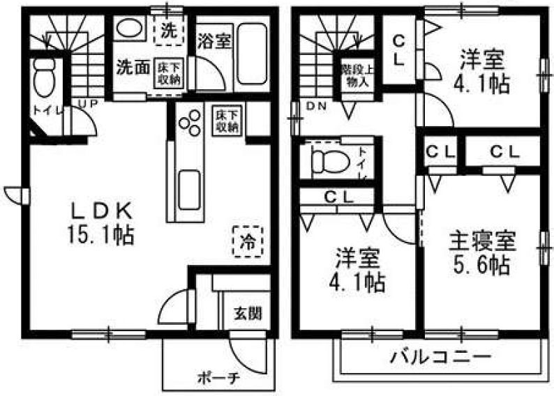 北区西ヶ原3丁目戸建ての間取り