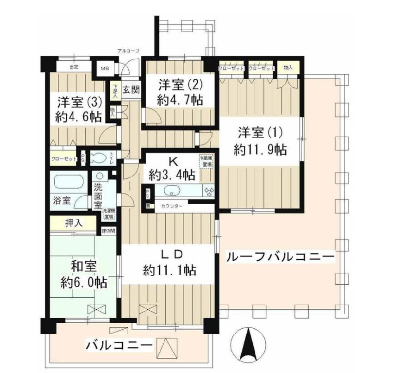 フィオーレの間取り