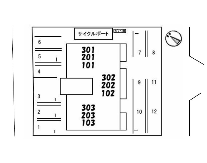 プリマベーラ原尾島の区画図