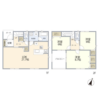 【間取り】 | つくば市栗原第2　新築戸建て　1号棟 | 人気の間取りタイプで需要の高い物件です。使いやすさと居住性を兼ね備えており、初めてのお住まいにもおすすめできる内容となっております。