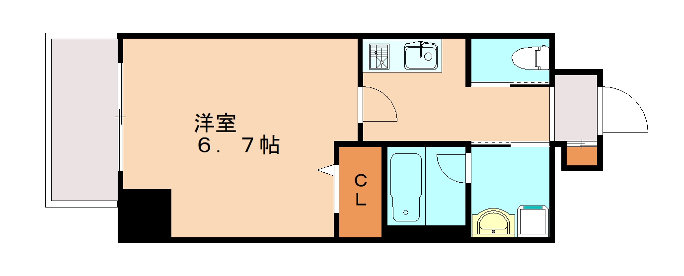 リエス尼崎東の間取り