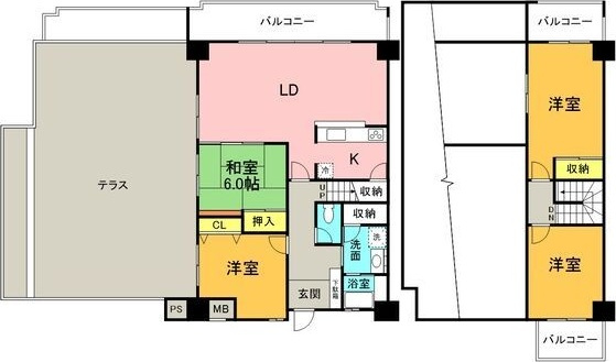 グランデ元塩の間取り