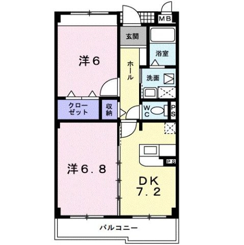 クリスタルウイング輝の間取り