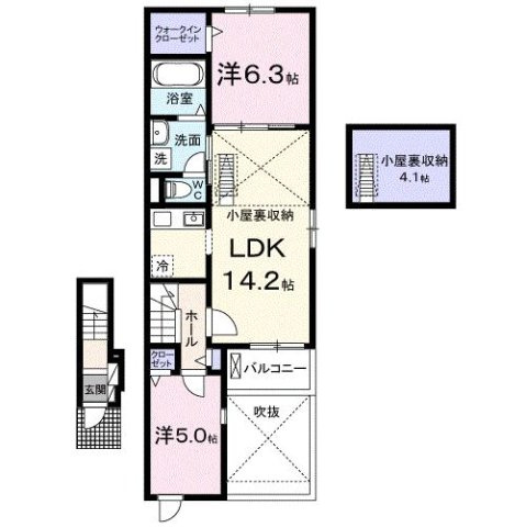 ハイ　ランドⅢの間取り