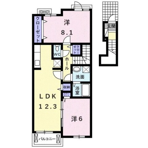 クリスタル　グランツの間取り