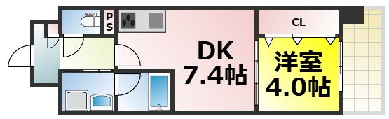 【間取り】 | エグゼ難波ザ・ゲート 仲介手数料無料