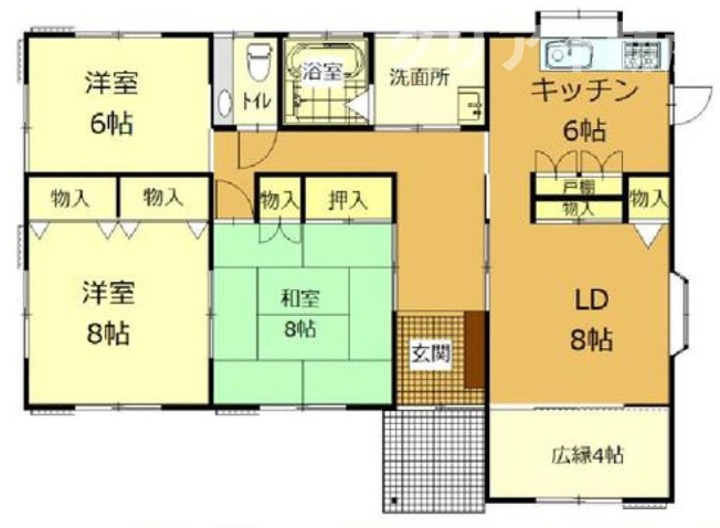【間取り】 | 3LDK平屋♪前橋市富士見町石井