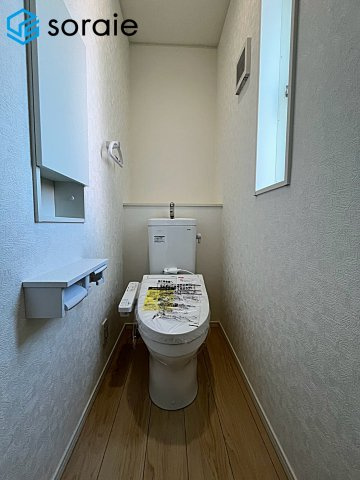 川越市新宿町第8　新築戸建　全5棟　クレイドルガーデンのトイレ|2026.8.24撮影