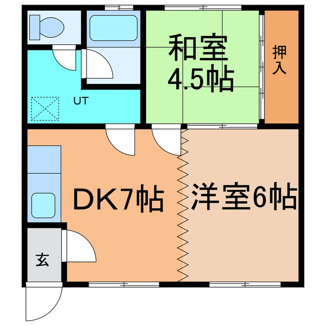 柳町ハイツAの間取り