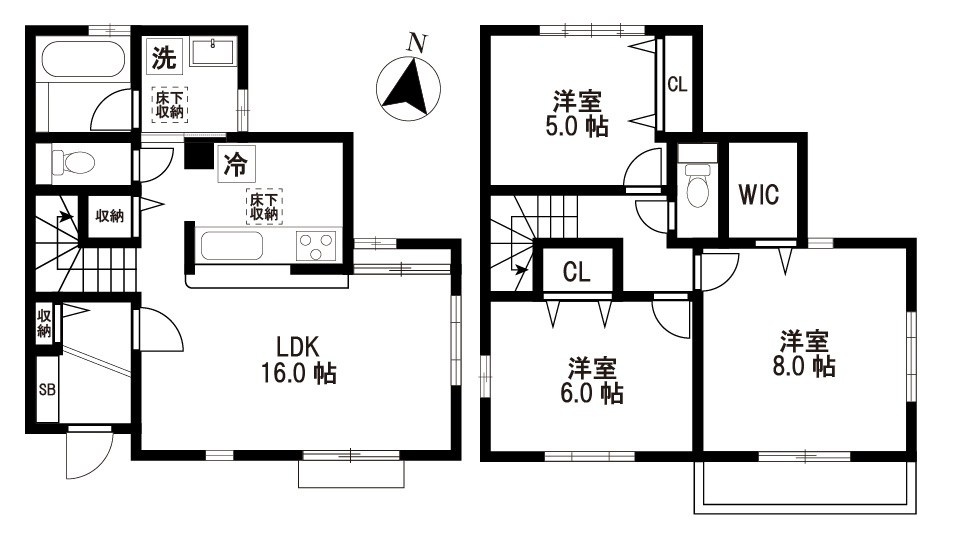 シュクラ新秋津の間取り