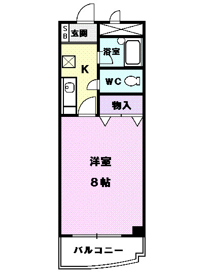 アベニュー名駅の間取り