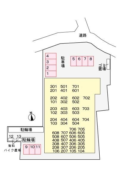メゾンド・ボナー扇　弐番館の駐車場