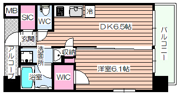 【間取り】 | エステムコート中之島GATEII
