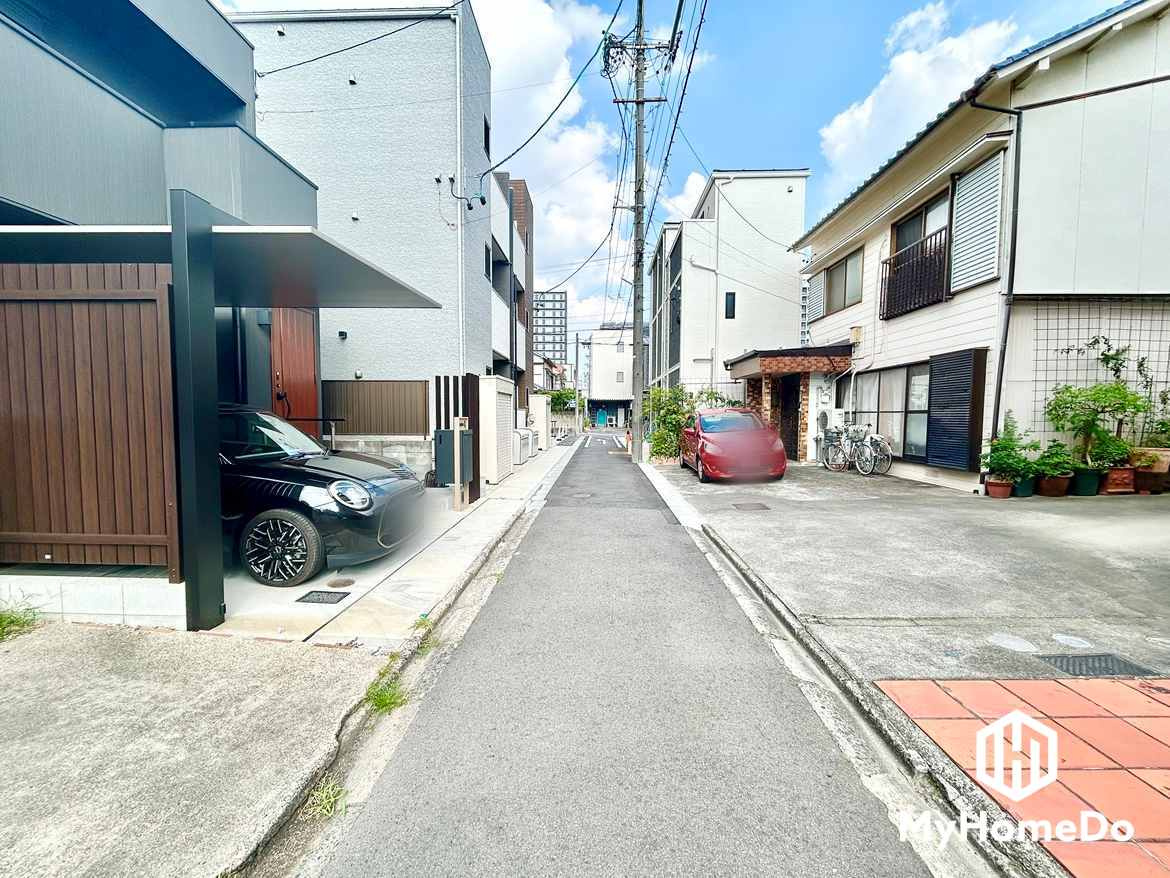 北区城東町6丁目の前面道路含む現地写真