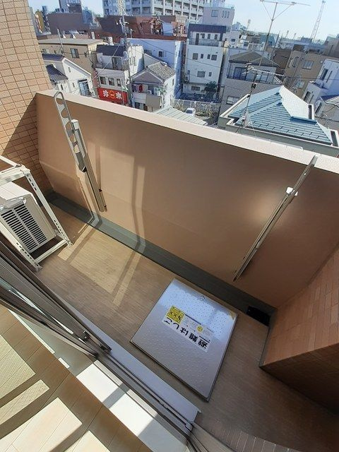グレイス竹の塚のバルコニー