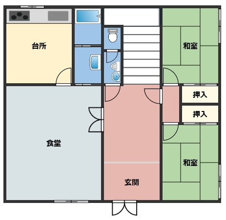 【間取り】 | 海南市藤白寮