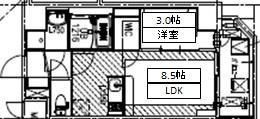 エスリードレジデンスグラン神戸三宮シティの間取り