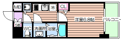 【間取り】 | プレサンス立売堀パークシティ