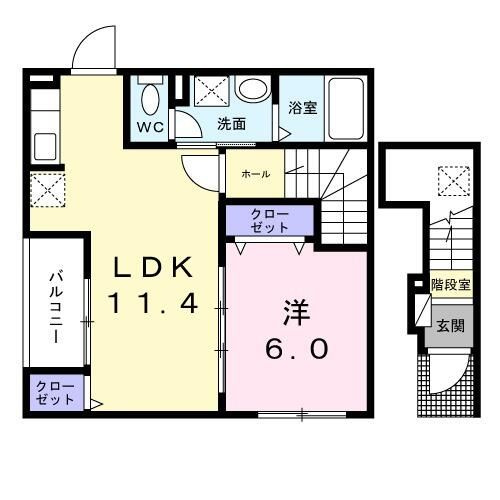 カレント　六笠の間取り