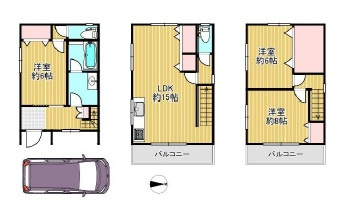 大阪市都島区内代町1丁目の間取り