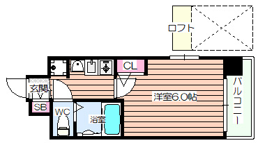 【間取り】 | エステムコート難波WEST-SIDE大阪ドーム前