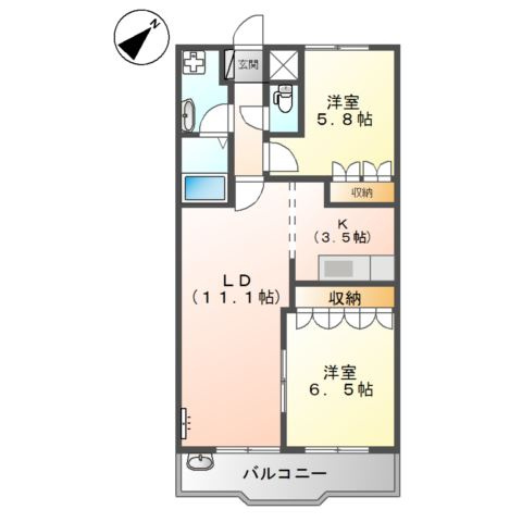 カサ・ベルデの間取り