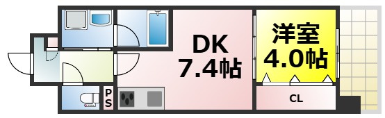 【間取り】 | エグゼ難波ザ・ゲート 仲介手数料無料