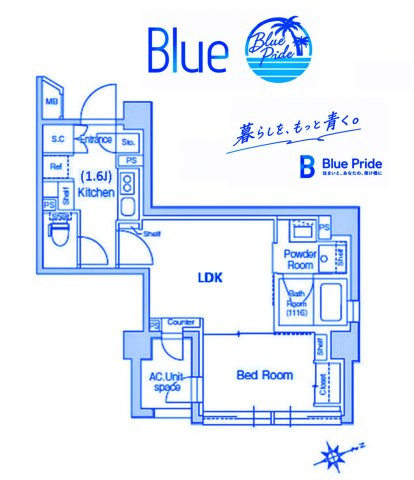 【間取り】 | スタイリオ元住吉Ⅱ