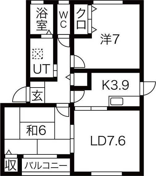 ネオ・アーブル Iの間取り