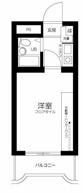 スカイコート市ケ谷第３の間取り