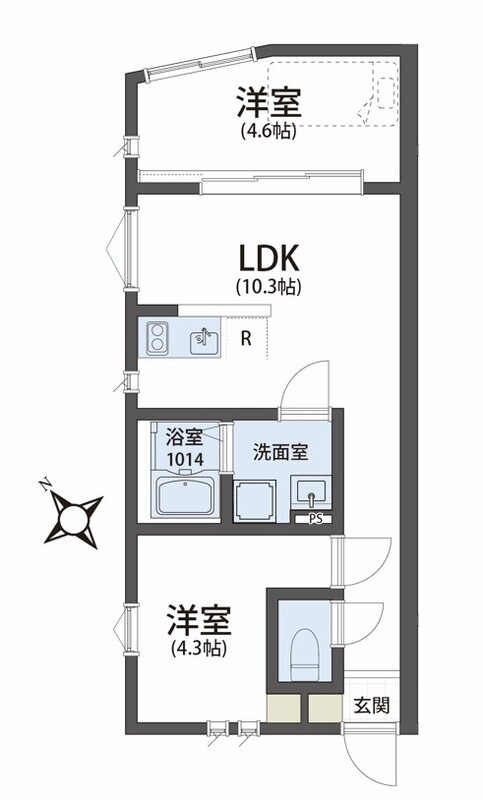 ザシエスタ東村山ブリックハウスの間取り