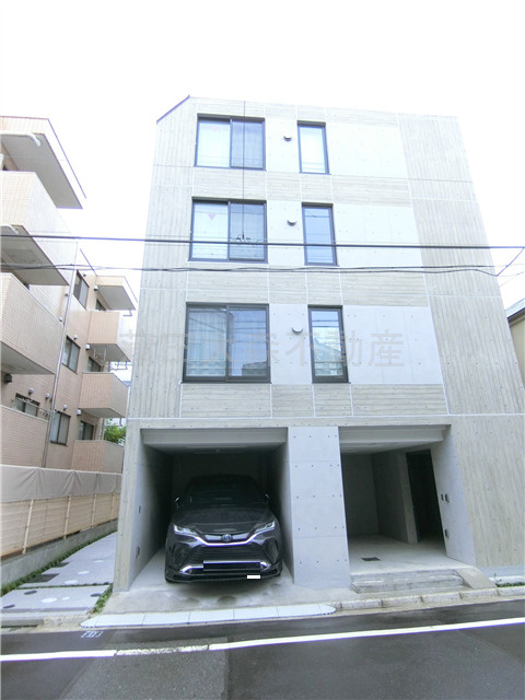 プラティーク下丸子の外観|2023年4月築　RC鉄筋コンクリート造地上4階建て　総戸数21戸 東京都大田区下丸子1丁目　東急多摩川線武蔵新田駅徒歩5分、下丸子駅徒歩8分