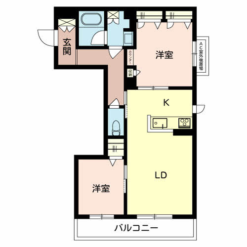 シャーメゾンカレⅡの間取り