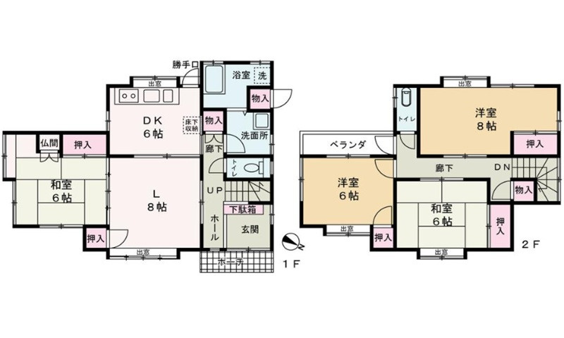 安佐南区八木6丁目の間取り