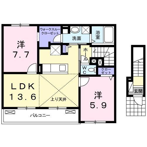 【間取り】 | メリーゲート・Ｋ