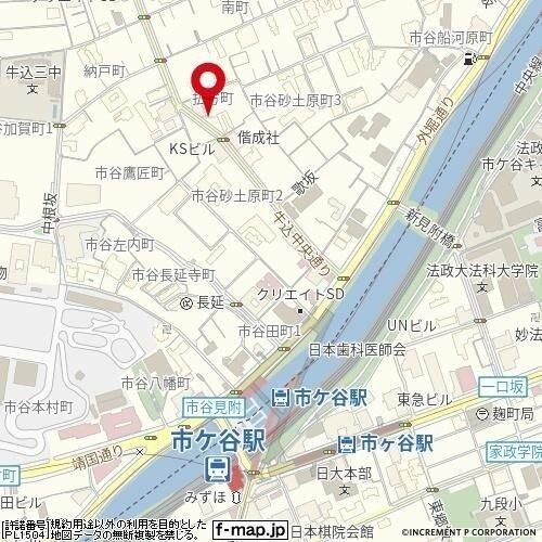 パークウェル市ヶ谷の地図