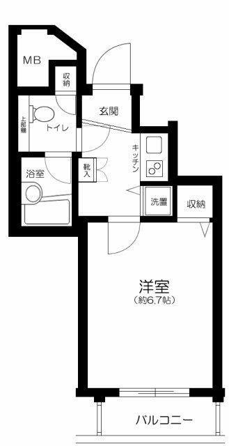 パークウェル市ヶ谷の間取り