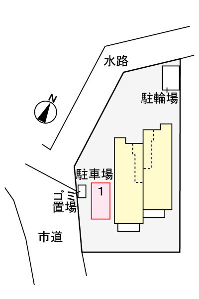 アンソレイユ　Ｂの区画図