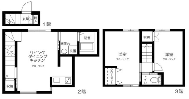 【間取り】 | ゼニーヴ上高田Ⅱ