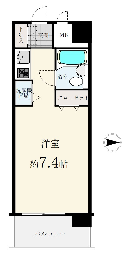 アクシルコート桜台の間取り|6階住戸です
現在賃貸中のオーナーチェンジ物件です