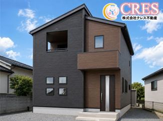 【外観】 | ☆☆新築分譲　いわき市内郷白水町　長期優良住宅　全４棟！！　 | ※完成イメージです！！実際の外壁色・仕様等とは異なる場合があります！
長期優良住宅！！
