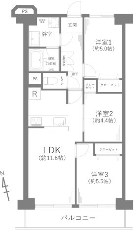 【間取り】 | ◇◆海老名スカイハイツ◆◇