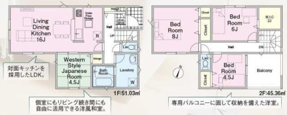 川越市新宿町第8　新築戸建　全5棟　クレイドルガーデンの間取り