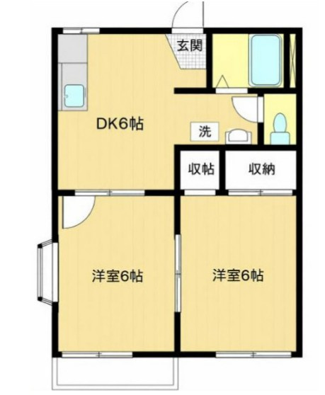 ハイツジョーＡの間取り