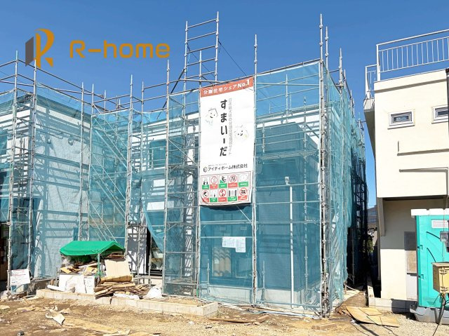 土浦市中央2丁目1期　新築戸建て　2号棟の外観|ご予約を頂ければ、『平日』はもちろん『早朝』や『夜間』もご見学可能です♪お気軽にお申し付けください♪