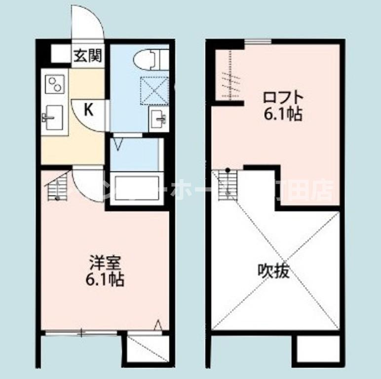 BLESS相模大野※初期費用分割あと払いサービス利用可能物件の間取り