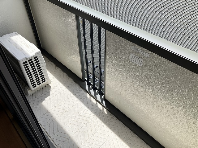 オーク玉田のバルコニー