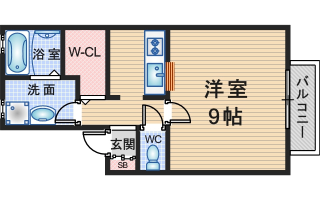 オーク玉田の間取り